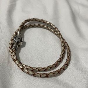 Pandora leather wrap bracelet